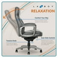 LaZBoy Leather Executive Chair Gray (51446)