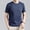 Dark Blue, variant on Daiosportswear Mens T Shirt - Short Sleeve Crew Neck Soft Fitted Elastic Tees Fresh Classic Tshirts White XL(XL)
