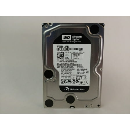 Pre-Owned Western Digital WD Black WD7501AAES 750 GB 3.5" SATA II Hard Drive (Good)