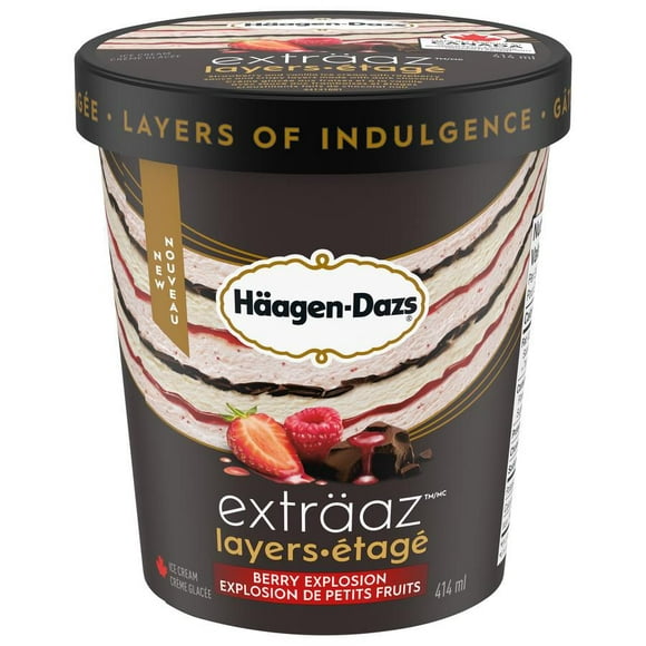 Crème Glacée Häagen-Dazs Exträaz Explosion De Baies, 414 Ml 414 ml