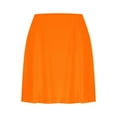 thumbnail image 3 of Munlar High Waisted Women's Golf Skorts Pull on Orange Shorts Fitness Summer Casual Skorts for Women, 3 of 5
