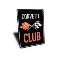 thumbnail image 3 of Corvette Club Novelty Sign, Metal Wall Decor - 10x14 inches, 3 of 4