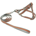 thumbnail image 2 of Dog Harness Vest, Adjustable Reflective Pet Dog Harness Vest Leash Nylon Walking Traction Rope, Leashes for Puppy Orange M, 2 of 4