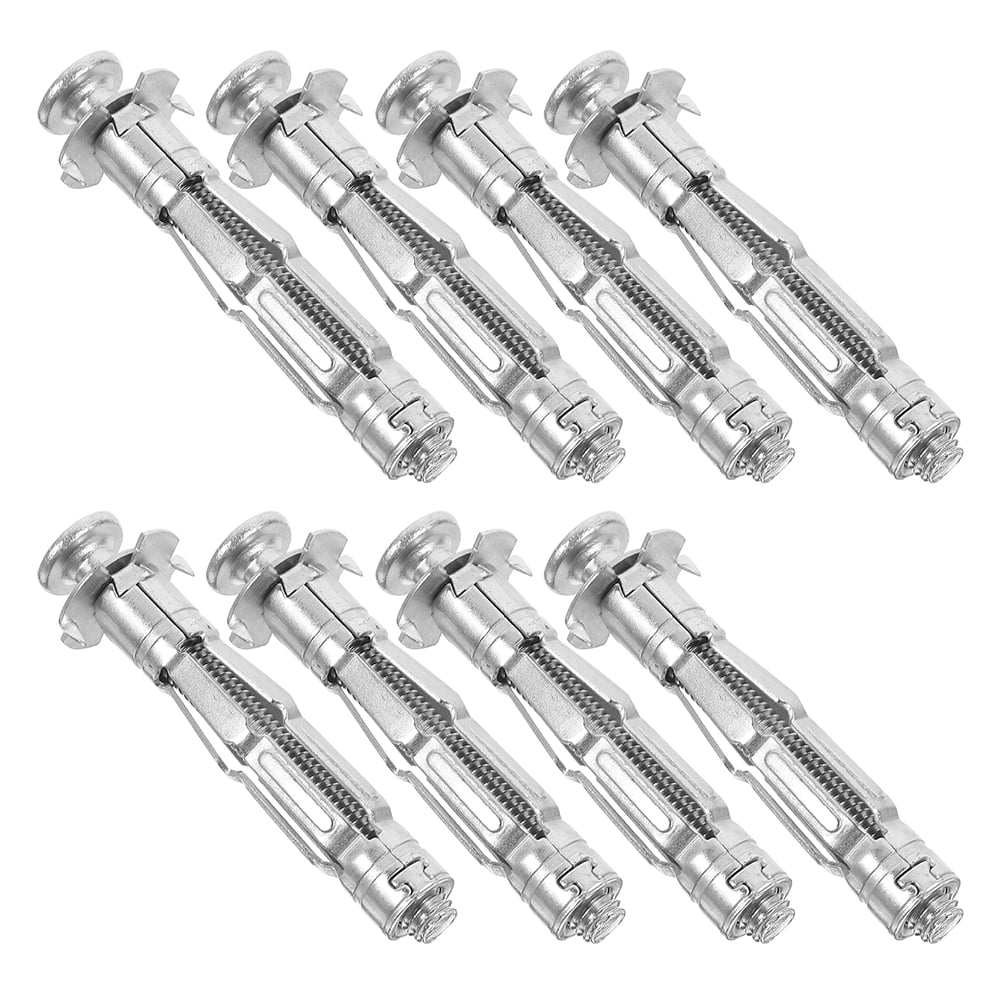 EXHUMKY 75-Pack Galvanized Steel Hollow Wall Anchors for Drywall and Plaster Repair, Heavy Duty Fastening Hardware