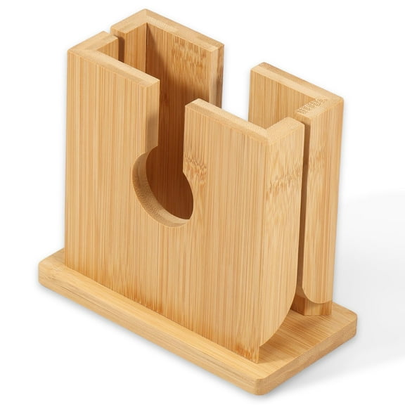 Txkrhwa Bagel Slicer Holder, Bamboo Bagel Cutter Slicer, Reusable Bagel Cutting Guide, Practical Bagel Slicing Tool for Bagels Toast Bread