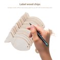 thumbnail image 3 of Miangastore 32 Pcs Tranches de Bois Vierges pour Bricolage, Tranches de Poisson à Découper, 3 of 8