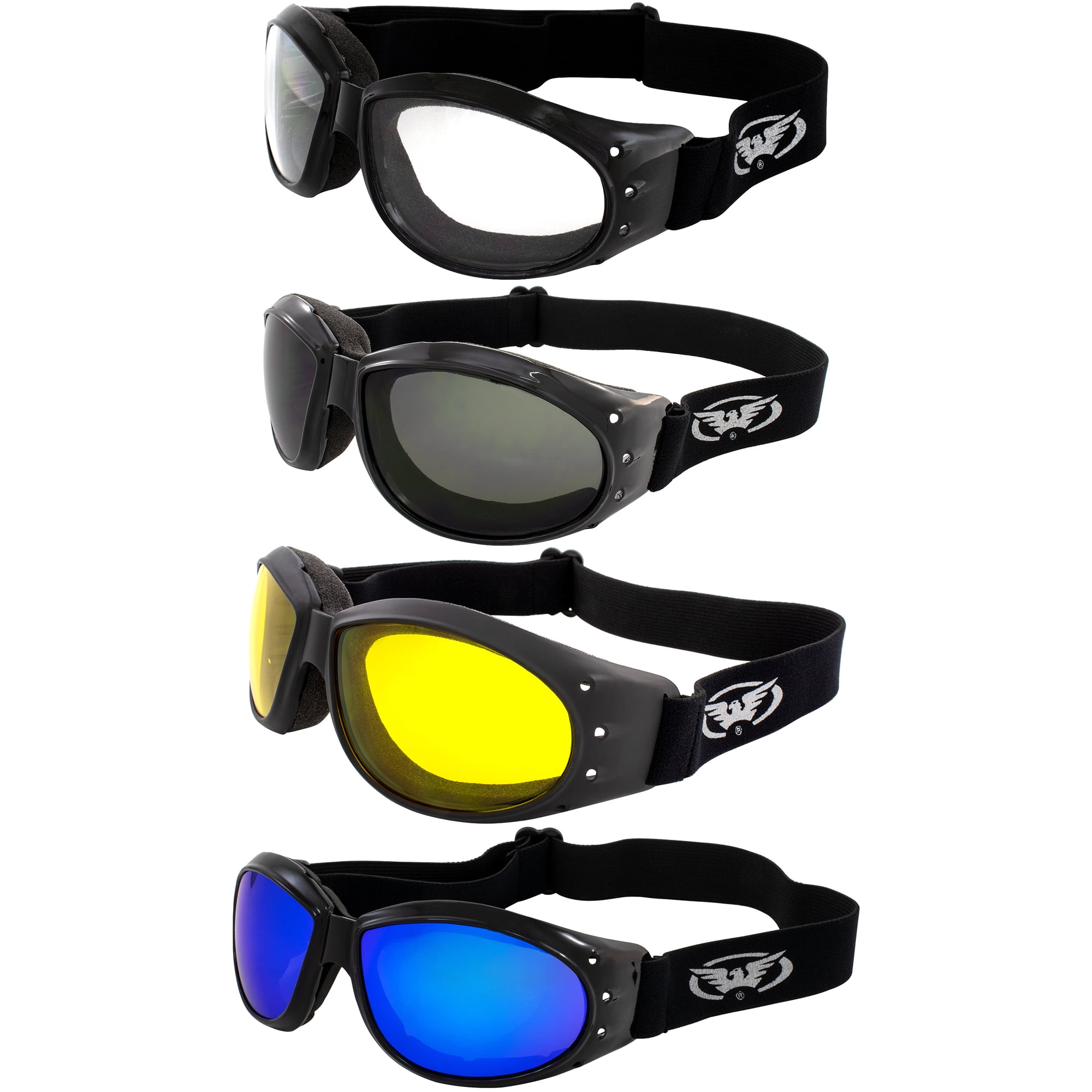 3PCS Windproof Cycling Sunglasses Motorcycle Bicycle Protective Riding Glasses 