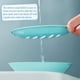 thumbnail image 4 of 2-pack tvålkopp, tvålkoppar av plast, halkfri tvållåda, tvålhållare, dusch med droppbricka, lättrengörande tvålsparare, (blå), 4 of 5