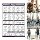 thumbnail image 5 of Póster de ejercicio con pelota de Yoga rutina efectiva de plan de entrenamiento de cuerpo completo tabla de ejercicios fácil de leer para estudios en casa ANGGREK Otros, 5 of 8