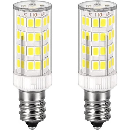 

E11 Led Bulb Replaces T4/T3 JD Type Clear Light Bulbs Daylight White 6000K 2 Pack