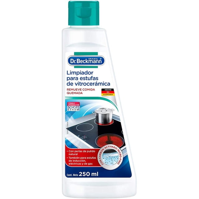 Dr. Beckmann DB3851 Limpiador para Estufas de Vitrocerámica para Remover Comida Pegada, 250 ml, 1 Pza. SHIRET Hogar