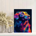 thumbnail image 2 of Qisvanset Vibrant Abstract Dog Portrait Canvas Wall Art 15.75x11.81 Inches, 2 of 8