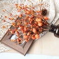 thumbnail image 6 of YIMWNYI Simulation Berries Pumpkin Branches, Halloween Thanksgiving Home Decoration, Indoor Sprigs Fake Flowers, Festive Centerpiece, No Care Needed, Flexible Combination, 6 of 6