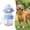 D, variant on 1 Pack 2-in-1 Portable Pet Water Bottle and Food Container, Travel Drinker and Feeder with Integrated Cup, Leak-Proof Dispenser for Outdoor Walking and Hiking, Large (E)