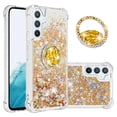 thumbnail image 1 of Funda para Samsung Galaxy A54 5G con Brillo Líquido Flotante, Purpurina, Parachoques y Anillo Giratorio Soporte, 1 of 5