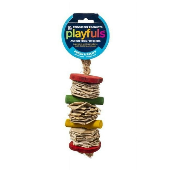 Prevue 60231 Banana Stack Bird Toy, Multi Color