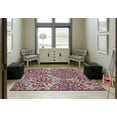 thumbnail image 2 of Sagio Contemporary Floral Rug, Fuchsia Purple/Silver Gray, 2ft-6in x 8ft, Runner, 2 of 2