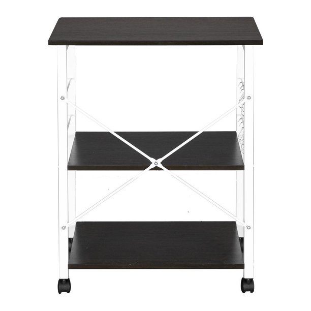 GoDecor 3Tier Serving Cart Microwave Oven Stand Kitchen Utility