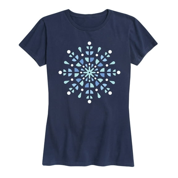 Instant Message - Graphic Snowflake - Women's Short Sleeve Graphic T-Shirt