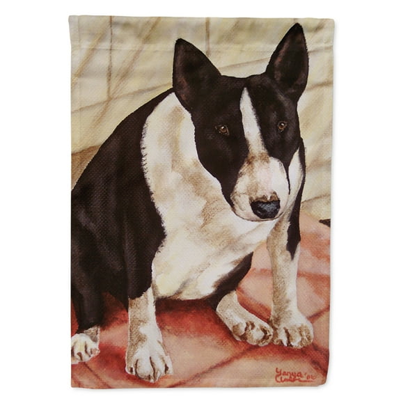 Carolines Treasures AMB1034GF Bull Terrier English Bully Flag Garden Size Small multicolor