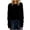 Black, variant on Women's Hollow Out Diamond Cable Knit Cropped Sweater, Crew Neck Long Sleeve Pullover with Ribbed Cuffs and Cozy Loose Fit