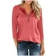 thumbnail image 1 of Ailaofu Summer Tops for Women 3/4 Length Sleeve Womens Trendy Clothes Woman Casual Basic Tees Shirts, 1 of 6
