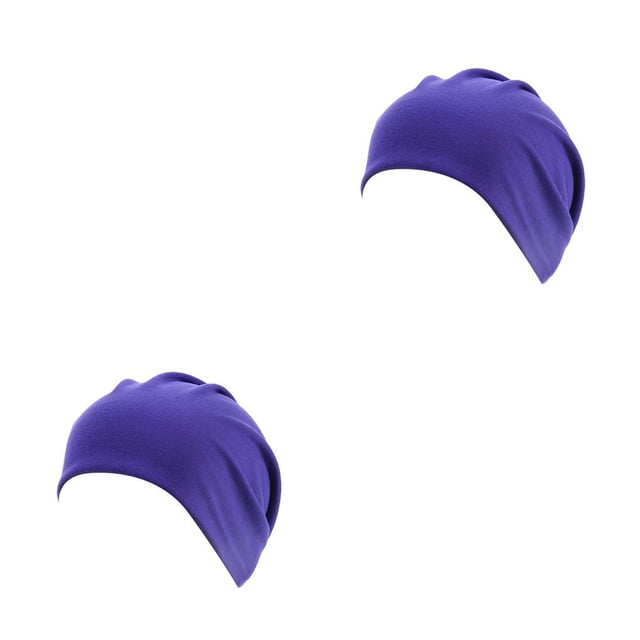 Sonducket Beanie Caps Exquisito Simple Estilo simple Gorros para adultos Accesorio de ropa con color sólido para decoración Morado oscuro Morado oscuro 2Conjunto
