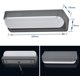 thumbnail image 2 of Aplique LED de pared moderno para exterior de 12 W, resistente al agua IP65, de aluminio, para pasillo, escalera, balcón, jardín o porche, gris/blanco cálido, 26 cm., 2 of 5