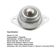 thumbnail image 4 of 12 Pcs -15A Transferts de Billes Roue de Convoyeur de Billes Rotation Universelle Roulements à Billes 5/8 Pouce, 4 of 5