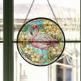 thumbnail image 3 of Hanging Stained Glass for Windows Flamingo, Festival Gift Ornament, Christmas Ornament Gift, Mother’s Day Keepsake, Valentine’s Day Decor, Keepsake 2025, 3 of 6