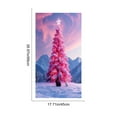 thumbnail image 3 of xihome Adhesivo de ventana grande con forma de rbol de Navidad, PVC electrosttico, 25x23cm, diseño de vidrio de color para decoracin navideña., 3 of 6