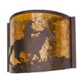 thumbnail image 3 of Meyda Tiffany 163112 Cowboy 10" Tall Wall Sconce - Brown, 3 of 6