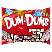 Dum Dums Mega Mix Lollipops Assorted Flavors 250 ct Lay Down Bag
