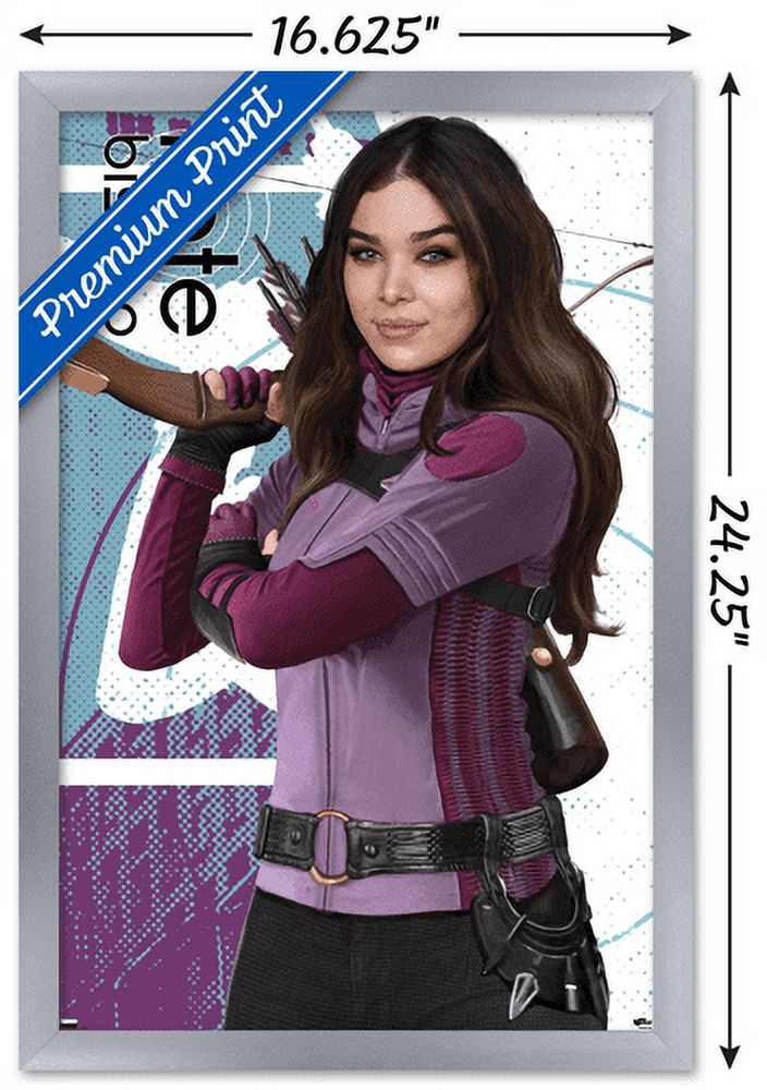 Marvel Hawkeye - Kate Bishop Wall Poster, 14.725" x 22.375", Framed