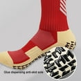 thumbnail image 4 of Desiderio 2 pares de calcetines deportivos antideslizantes para niños con agarre de goma antideslizante para fútbol, rugby, baloncesto, correr, yoga, 4 of 5