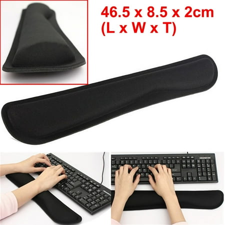 Black Non Slip Desktop Gel Wrist Raised Platform Hands Rest
