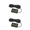 thumbnail image 4 of Methold Termómetro digital con sonda temperatura humedad LCD impermeable 5V 12V bebé baño incubadora indicador para interior negro Negro 2piezas, 4 of 6