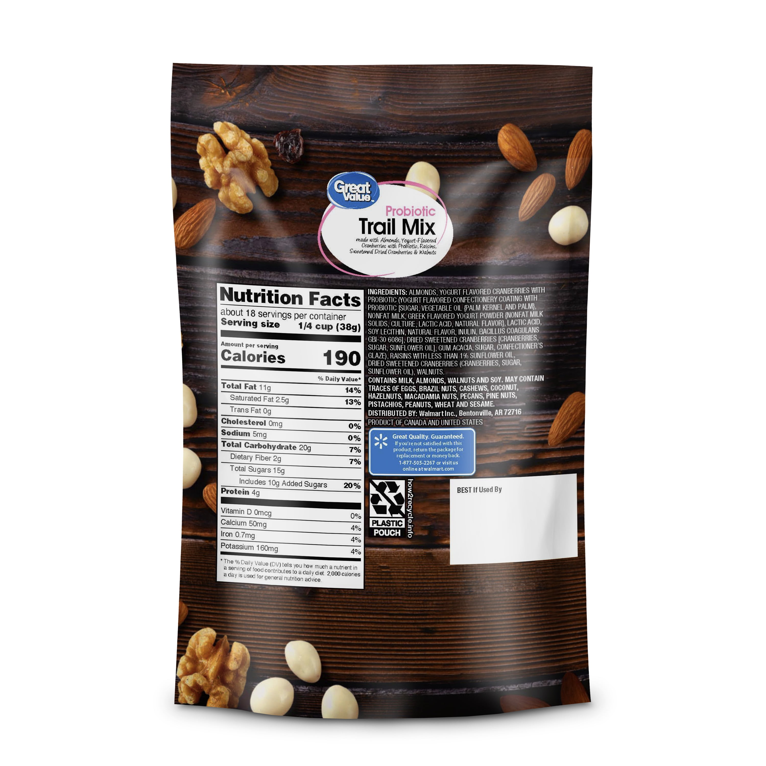 Great Value Probiotic Trail Mix, 24 oz