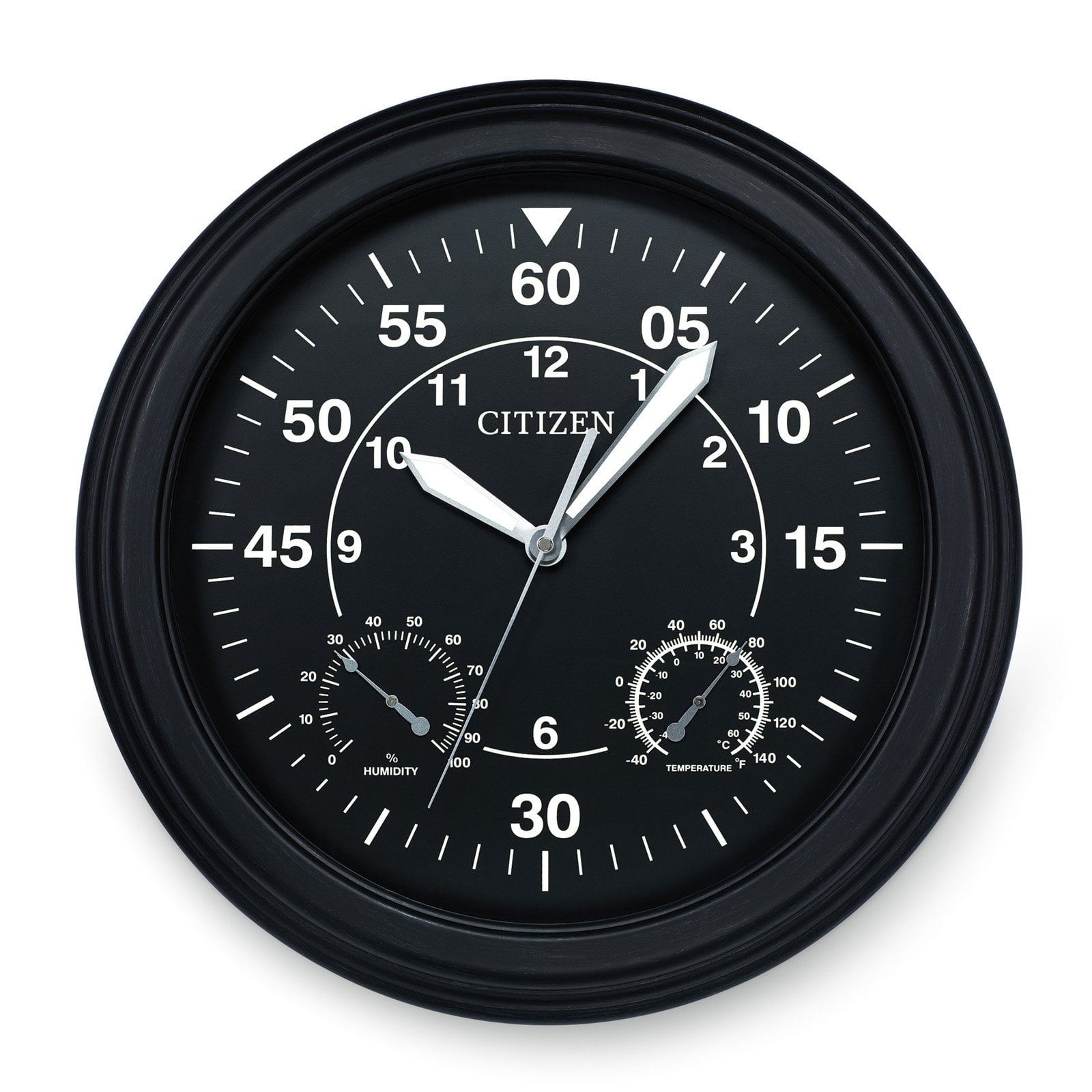 Citizen Outdoor Water Resistant Black Wall Clock CC2016