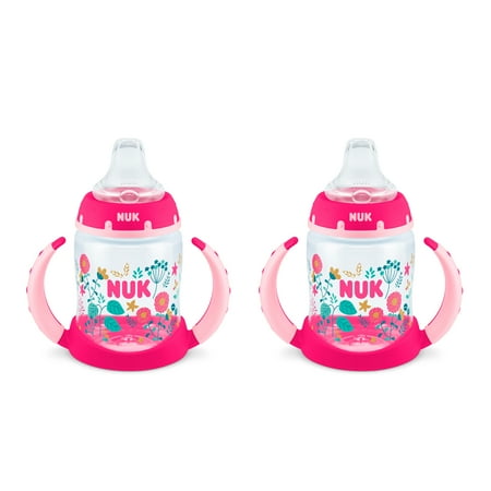NUK Learner Cup, 5 oz Soft Spout Sippy Cup, 6+ Months, 2 Pack