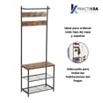 thumbnail image 2 of Zapatera Organizador Mueble Con Perchero De Metal Practiksa, 2 of 5