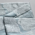 thumbnail image 3 of Dainty Home Floral Park 3D Floral Textured Weaved Lurex Floral Designed Fabric Shower Curtain 70"W x 72"L in Blue, 3 of 5