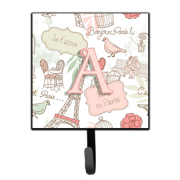 Carolines Treasures CJ2002-SH4-Parent Letter Love in Paris Pink Leash or Key Holder CJ2002 multicolor
