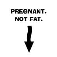 thumbnail image 2 of CafePress - Pregnant. Not Fat. Maternity T Shirt - Maternity Dark T-Shirt, 2 of 3
