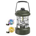thumbnail image 2 of Camping Light Hanging Tent Light 3 Light Colores Handheld Carry Light IP44 Impermeable de la mesa retro RETRO Recargable con cuerda de luz para acampar caminatas, 2 of 9