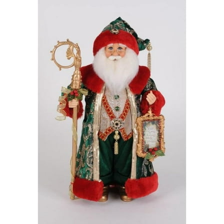 Karen Didion Evergreen & Crimson Santa