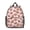 Football Bow Pink, variant on Football Icon Green Pattern Backpack for School, Cute School Bag with Adjustable Shoulder Straps and Padded Back, 13.8"x11.4"x6"