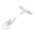 thumbnail image 2 of 6.5" Height Transparent Plastic Double Clips Adjustable Sign Card Display Holder G13879, 2 of 6