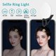 thumbnail image 3 of Anillo de luz con clip para selfie, mini luz de brillo ajustable recargable, iluminación de flash USB para fotografía de teléfono celular iPhone/Android, vídeo, vlogging, 3 of 8