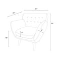 thumbnail image 4 of RST Brands Rhode la Chaise d'Appoint Moderne en Touffeté du Milieu du Siècle en Velours Bleu, 4 of 4